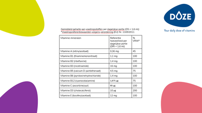 Vloeibare vitamines van Doze Health